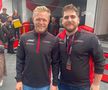 Rafael Boceanu, alături de Kevin Magnussen, pilot Haas // sursă foto: Instagram @ rafaelboceanu