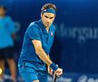 Spelndoare și eleganță. Roger Federer, executând reverul cu o mână / Sursă foto: Imago Images