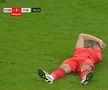 Florinel Coman a acuzat o accidentare în partida dintre FCSB și Botoșani, sursa: captură de ecran DigiSport