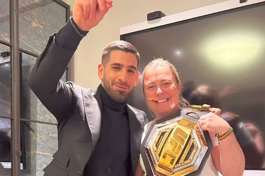 Ilia Topuria și Maria Angeles, fiica lui Florentino Perez. Foto: Instagram