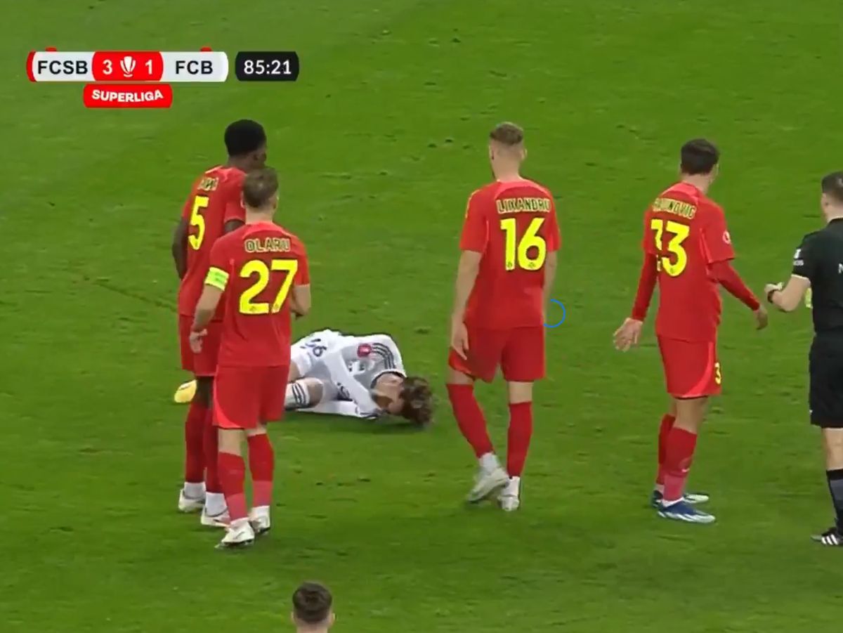 Eroare VAR la faza care o costă scump pe FCSB?! „Eu asta nu înțeleg. A plecat îndoit de la monitor!”