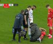 Florinel Coman a acuzat o accidentare în partida dintre FCSB și Botoșani, sursa: captură de ecran DigiSport