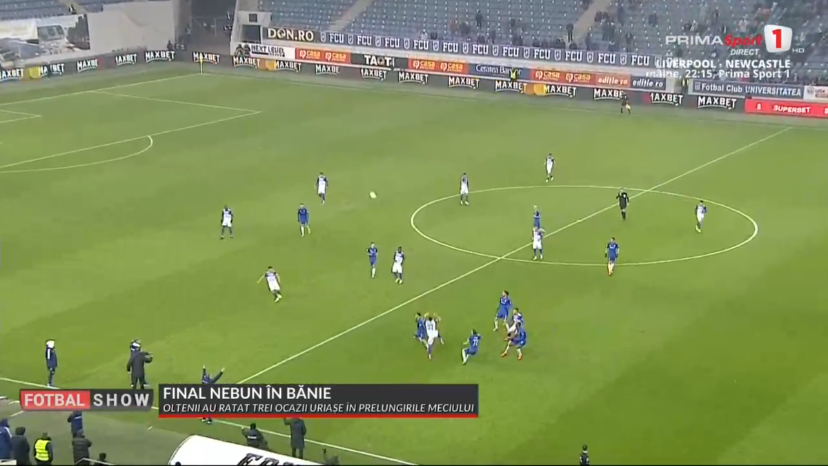 FC Argeș a avut pe teren 12 jucători la meciul cu FCU Craiova