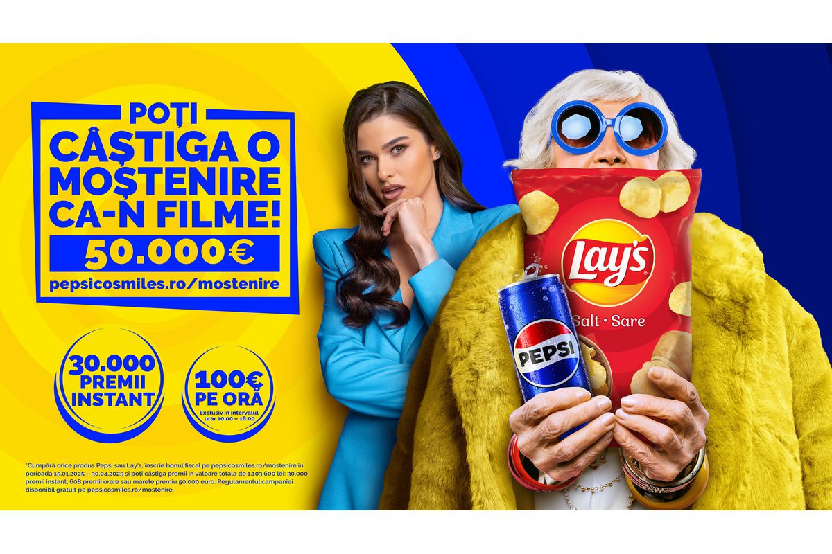 Moștenirea care poate fi a ta! Pepsi și Lay’s transformă un vis cinematografic într-o realitate de 50.000 de euro