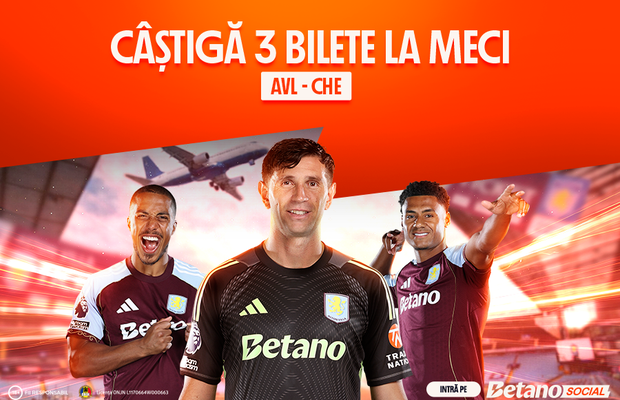 Câștigă bilete la Aston Villa – Chelsea pentu tine și doi prieteni