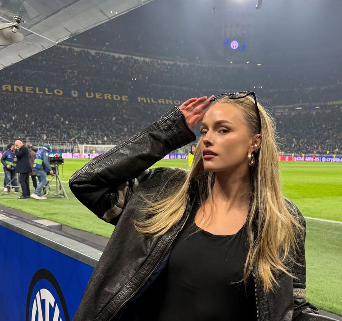 Cine este modelul surprins în tribune la Inter - Bodo/Glimt