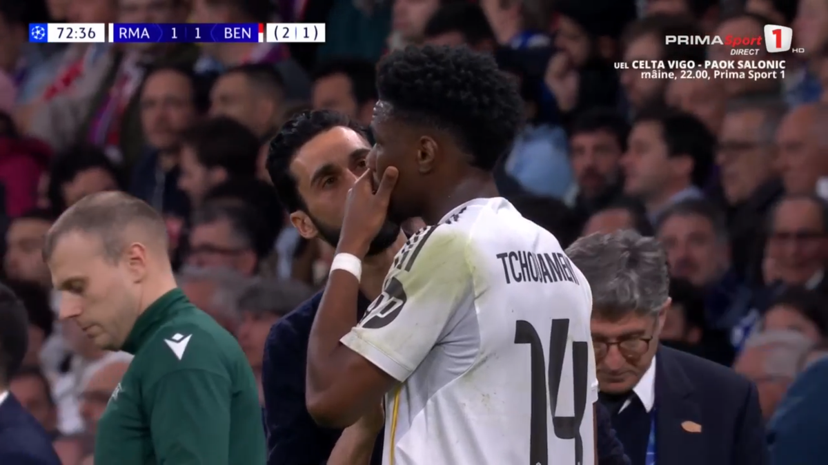 Raul Asencio, scos cu targa în Real Madrid - Benfica