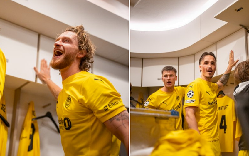 Bodo/Glimt a pornit fiesta în vestiar după ce a eliminat-o pe Inter // foto: X