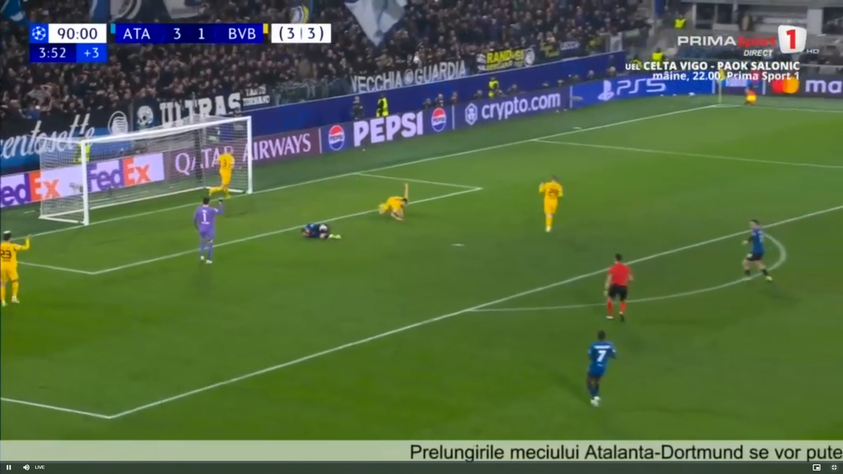 Ce meciuri am avut în Italia! Prelungiri la Torino, penalty decisiv la ultima fază din Atalanta - Dortmund » Istvan Kovacs, aprig în PSG - Monaco + când are loc tragerea la sorți