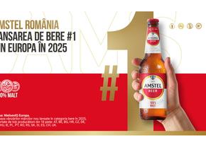Introducerea mărcii Amstel în România - cea mai mare lansare din categoria de bere din Europa în 2025