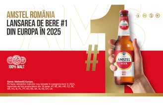 Introducerea mărcii Amstel în România - cea mai mare lansare din categoria de bere din Europa în 2025