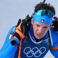 Tommaso Giacomel la finalul unei curse de la JO 2026
