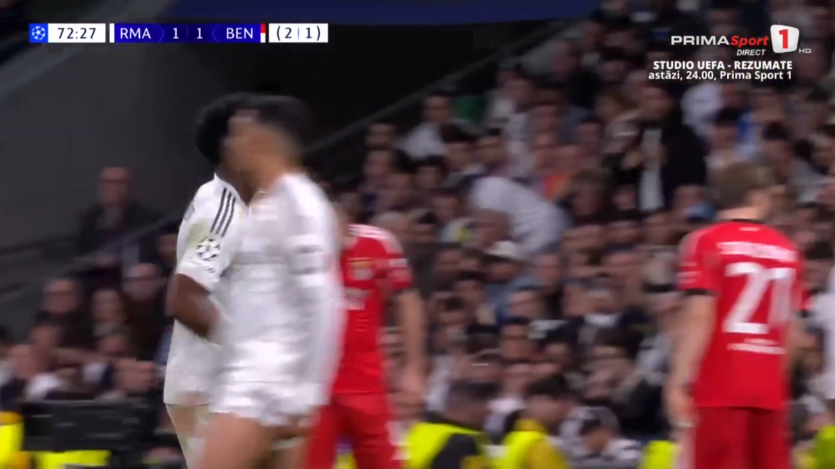 Raul Asencio, scos cu targa în Real Madrid - Benfica