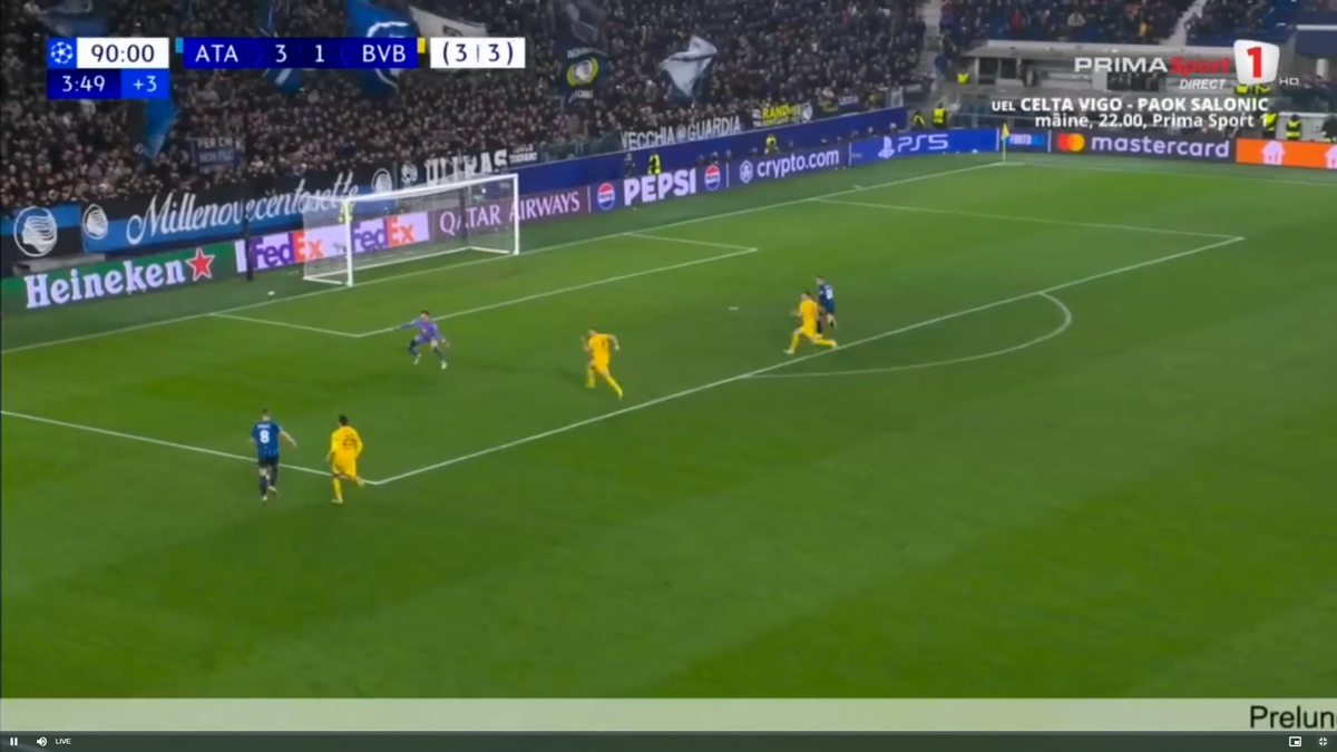 Ce meciuri am avut în Italia! Prelungiri la Torino, penalty decisiv la ultima fază din Atalanta - Dortmund » Istvan Kovacs, aprig în PSG - Monaco + când are loc tragerea la sorți