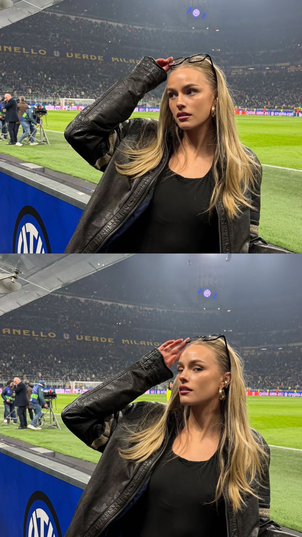 Cine este modelul surprins în tribune la Inter - Bodo/Glimt