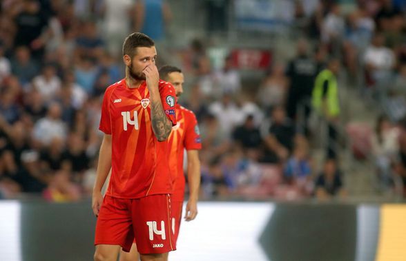 Probleme în echipa Macedoniei de Nord înainte de meciul cu România » Un titular s-a accidentat și ratează partida