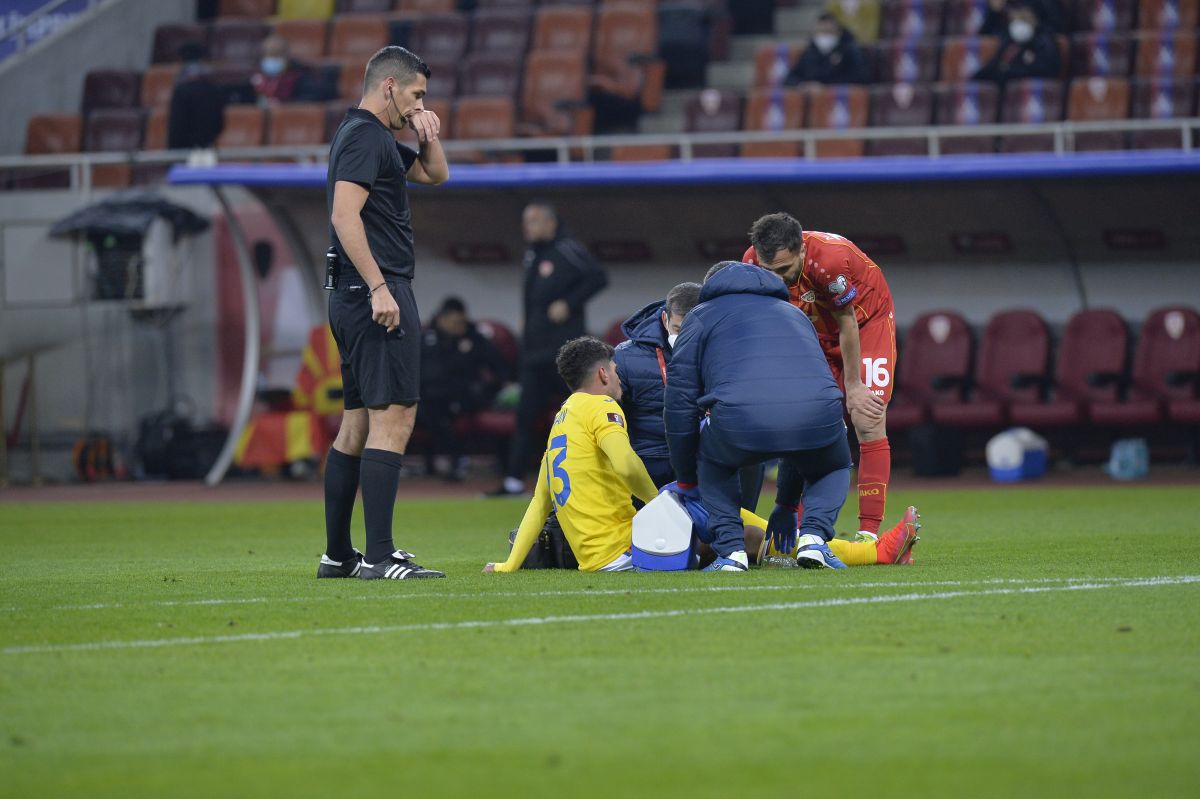 Penalty refuzat României » Arbitrul n-a văzut un fault evident în meciul cu Macedonia de Nord