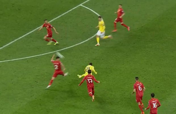 Valentin Mihăilă, gol SUPERB la debutul în naționala mare » A șutat necruțător, deși era înconjurat de adversari