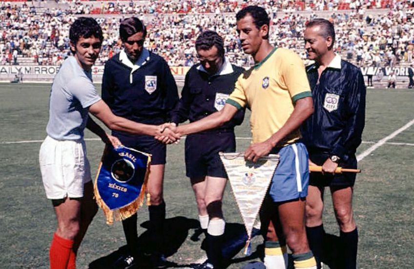 Căpitanii din România - Brazilia, de la CM 1970: Mircea Lucescu și Carlos Alberto