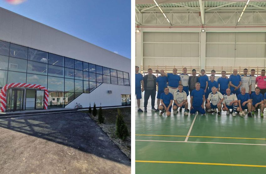 Componenții „Craiovei Maxima” au participat la inaugurarea sălii de sport din comuna Crasna, județul Gorj.
