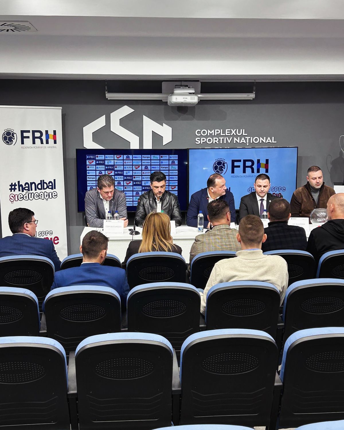 Tragere la sorți Final Four Cupa României handbal / foto: FRH Facebook