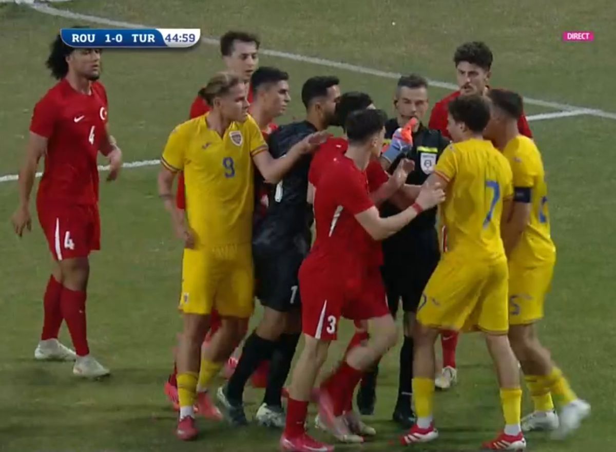 Conflict la meciul României U20 cu Turcia