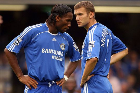 Andriy Shevchenko și Didier Drogba, la Chelsea/ foto Imago Images