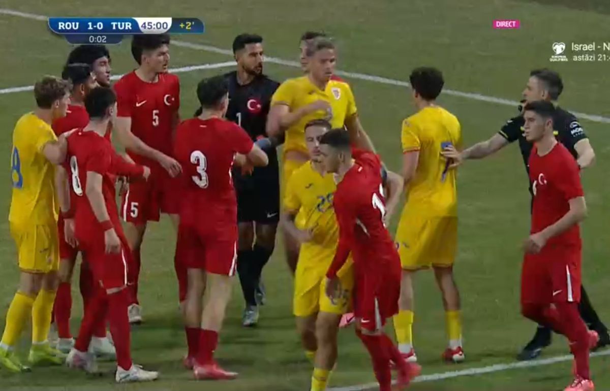 Conflict la meciul României U20 cu Turcia