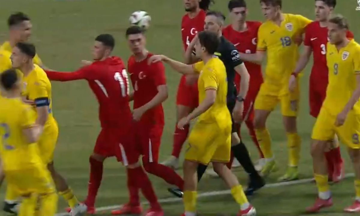 Conflict la meciul României U20 cu Turcia