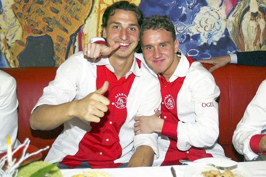 Zlatan Ibrahimovic și Nicolae Mitea. FOTO: Ajax