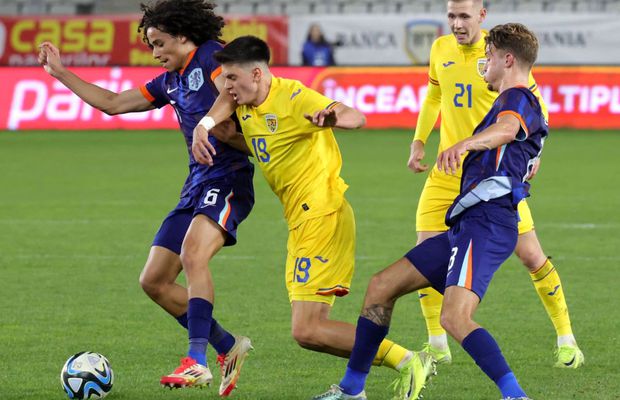 Departe rău de fotbalul celor mari! 4 concluzii după eșecul României U21 cu Olanda: cum s-a descurcat Louis Munteanu