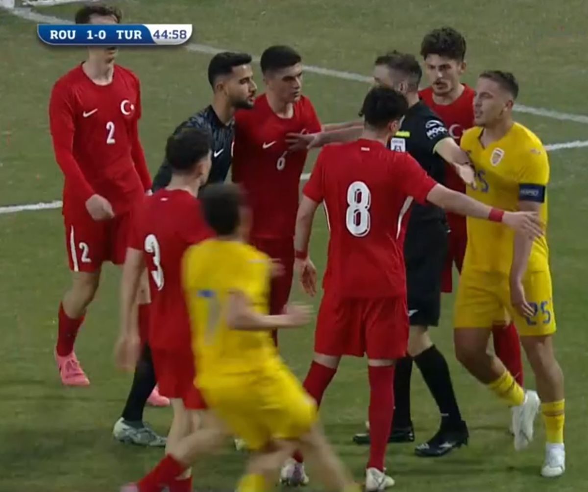 Conflict la meciul României U20 cu Turcia