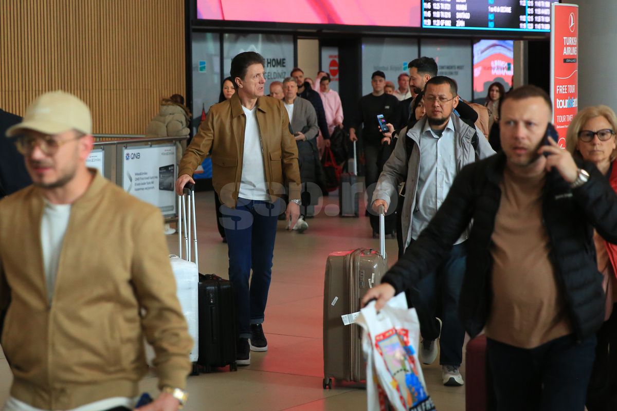 Hagi și Popescu au aterizat la Istanbul: imaginile surprinse de reporterii GSP cu „Regele” împingând la bagaje! » Turcii, înnebuniți: „Hagi e bașkan!”