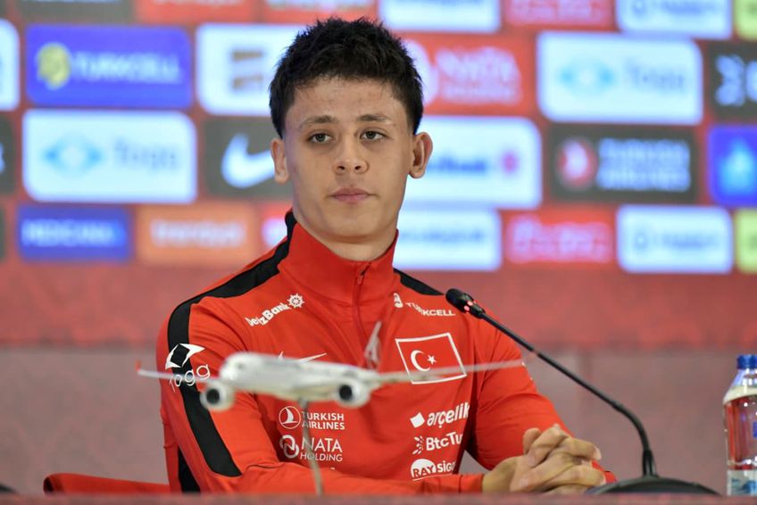 Arda Guler, la conferința de presă dinainte de Turcia - România // foto: Cristi Preda (GSP)