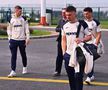 Florin Tănase, Răzvan Marin și Ianis Hagi, la plecarea echipei naţionale în Turcia. Foto: Facebook.com/NationalaRomanieiOfficial