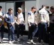 Ianis Hagi, Vlad Dragomir, Adrian Rus, la sosirea echipei naţionale la hotelul din Istanbul FOTO: Ionuţ Iordache (GSP)