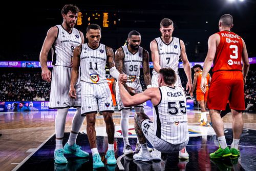 U-BT Cluj-Napoca, duel cu Cedevita Olimpija Ljubljana, în Top 8-ul Ligii Adriatice/Foto: aba-liga.com