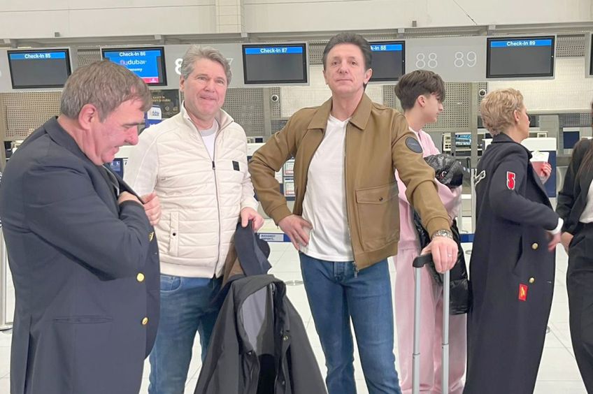 Gică Hagi, Florin Răduciou și Gică Popescu, la plecarea în Turcia