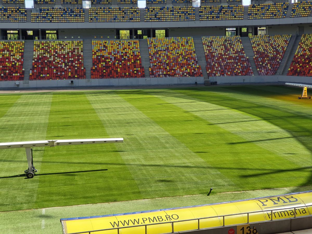 A fost montat noul gazon pe Arena Națională! Cum arată acum terenul pe care se va juca la Euro 2020