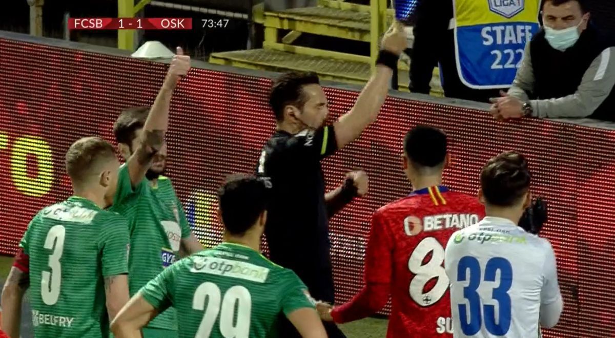 Scene confuze în FCSB - Sepsi: Colțescu a dat penalty, apoi s-a răzgândit!