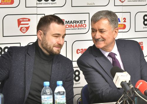 Eugen Voicu (dreapta), l-ar vrea alături de el la Dinamo pe afaceristul Bogdan Pavel. Foto: Cristi Preda