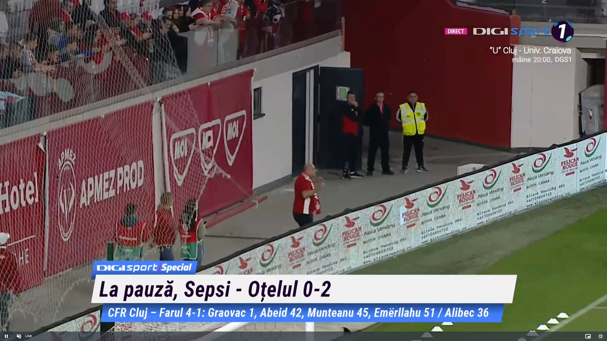 Ce a făcut Laszlo Dioszegi la pauza meciului Sepsi - Oțelul