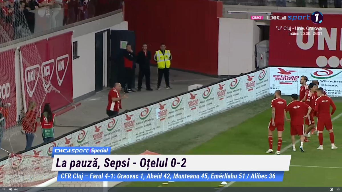 Ce a făcut Laszlo Dioszegi la pauza meciului Sepsi - Oțelul