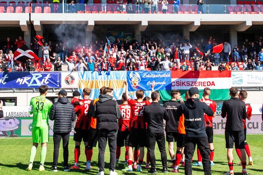 Csikszereda a promovat în premieră pe prima scenă / Sursă foto: Facebook@ FK Csikszereda