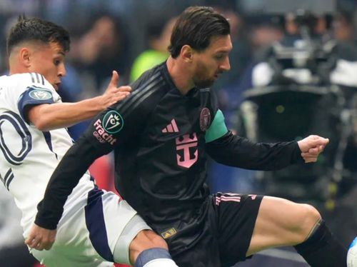 Leo Messi, conflict pe teren cu Andres Cubas / Foto: Captură ESPN