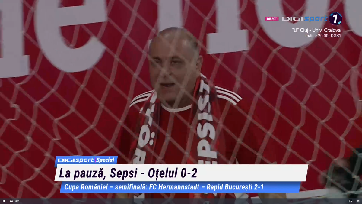 Ce a făcut Laszlo Dioszegi la pauza meciului Sepsi - Oțelul