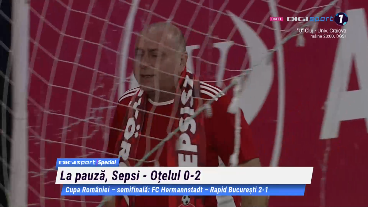 Ce a făcut Laszlo Dioszegi la pauza meciului Sepsi - Oțelul