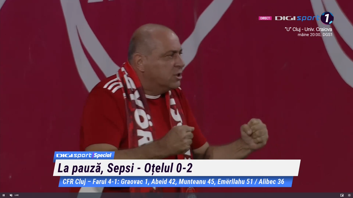 Ce a făcut Laszlo Dioszegi la pauza meciului Sepsi - Oțelul