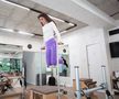 Diana Văduva în sala de Pilates FOTO: Ionuț Iordache (GSP)
