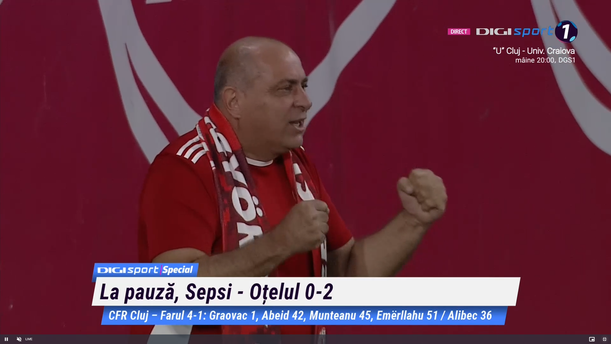 Ce a făcut Laszlo Dioszegi la pauza meciului Sepsi - Oțelul